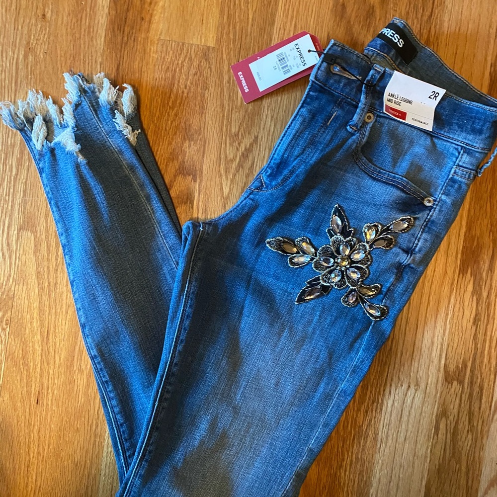 Embellished NWT Express Jeans